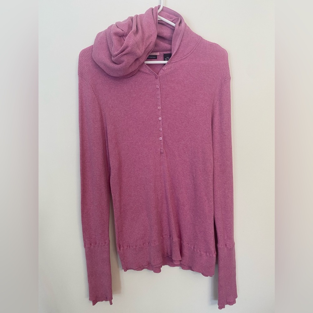 New Victoria’s Secret Moda International featherweight ribbed hoodie sweater